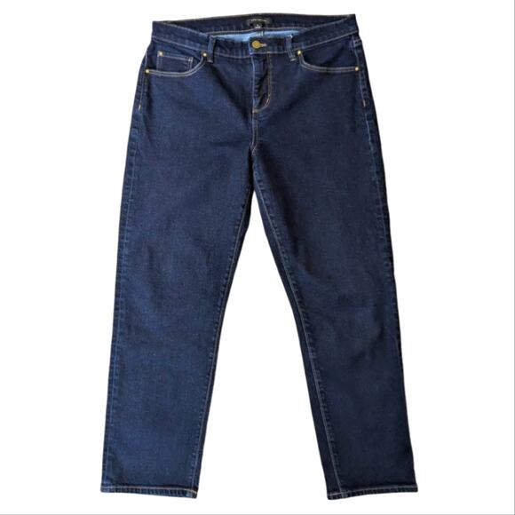 Ann Taylor The Taper Women's Dark Wash Denim Jeans Size 10 - Picture 1 of 7